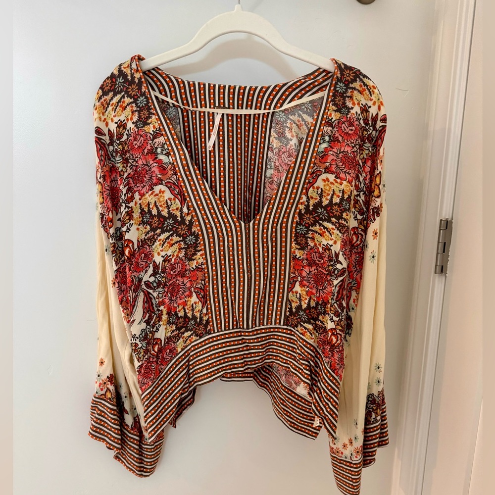 Floral Free People Blouse